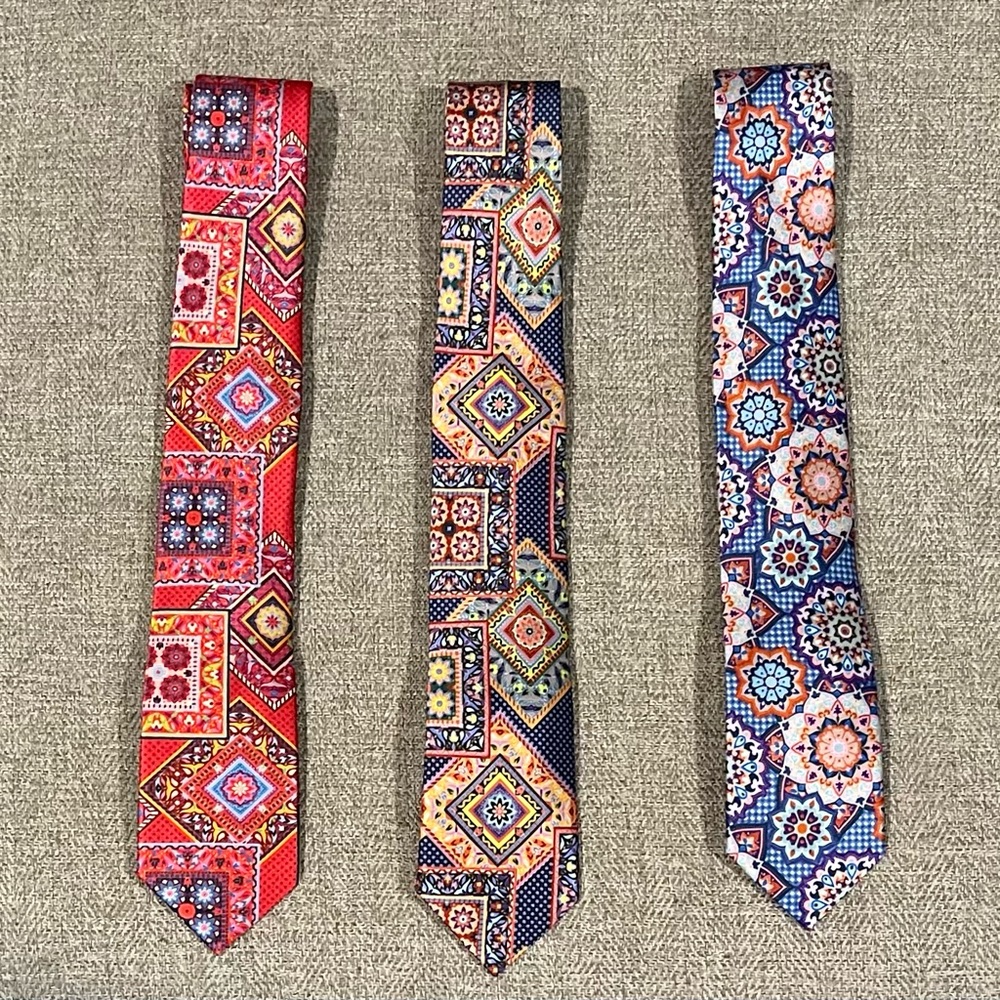 3 BURMA BILAS - Men’s Silk Ties - $30 for all 3